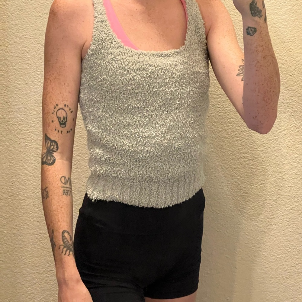 SKIMS fuzzy cozy tank top